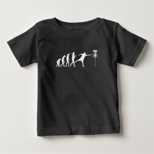 Camiseta Para Bebê Presentes Evolução do Golfe de Disco