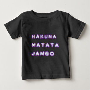 CAMISETA PARA BEBÊ PRESENTES HAKUNA MATATA JAMBO