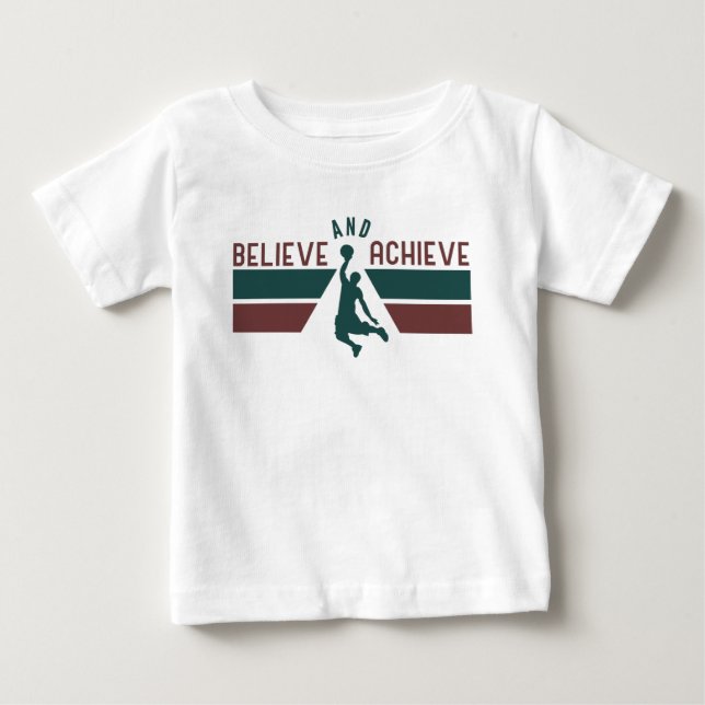 Camiseta Para Bebê Presentes para Amante de Basquete Jogador Fã de Ba (Frente)
