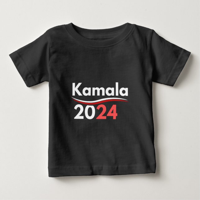 Camiseta Para Bebê president kamala harris, president harris (Frente)