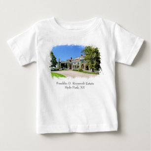Camiseta Para Bebê Presidente Franklin D. Mansão de Roosevelt