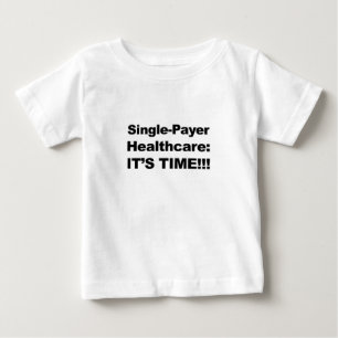 Camiseta Para Bebê Prestador de solteiros de saúde - Está na hora!
