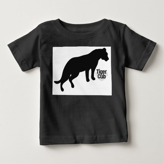 Camiseta Para Bebê Preto (Frente)