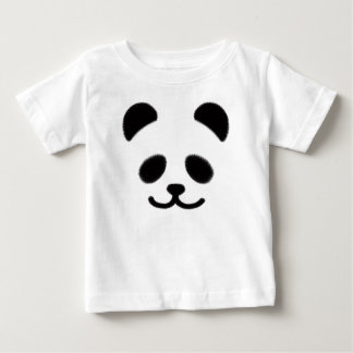 Camiseta Para Bebê Preto da panda