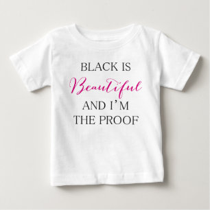 Camiseta Para Bebê Preto é Bonito