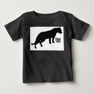 Camiseta Para Bebê Preto marcado