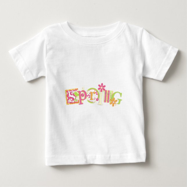 Camiseta Para Bebê Primavera (Frente)