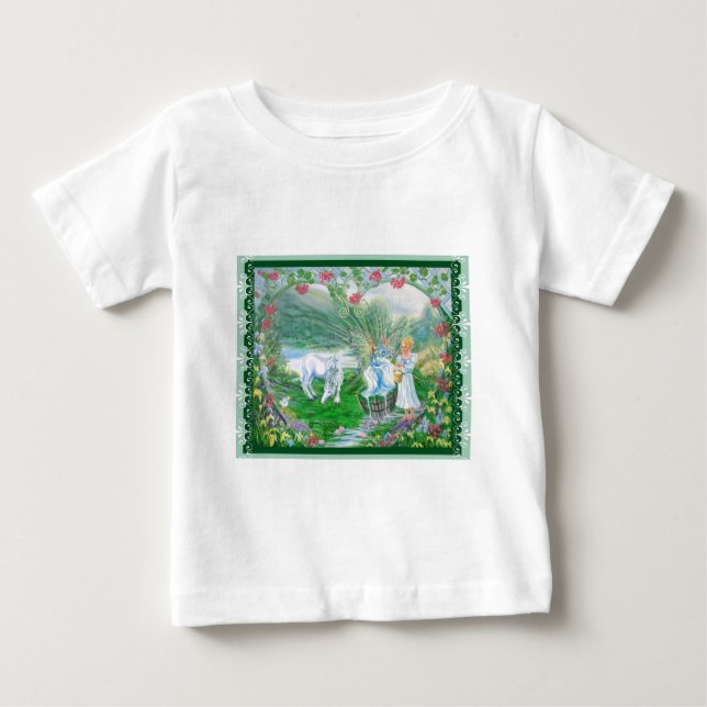Camiseta Para Bebê Primavera (Frente)