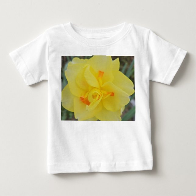 Camiseta Para Bebê Primavera Daffodil (Frente)