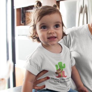Camiseta Para Bebê Primeira Garota de Rodeio Aniversário de 1 ano