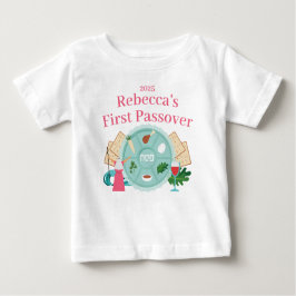 Camiseta Para Bebê Primeira Passagem Personalizada Menina Nome Ano T-
