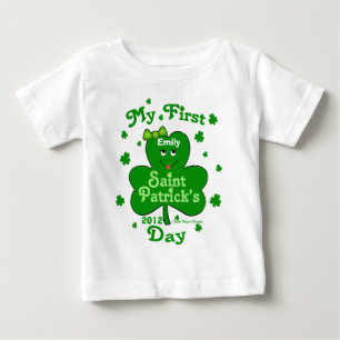 Camiseta Para Bebê Primeira Rua da Baby Girl, com nome personalizado.