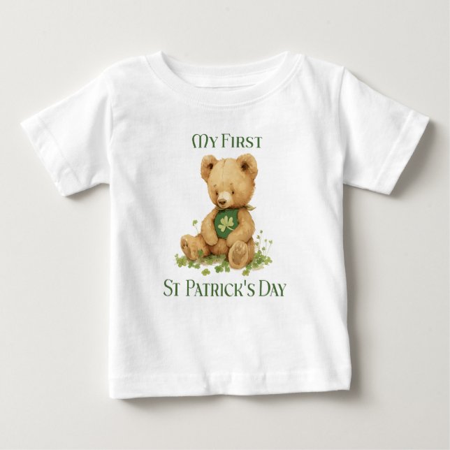 Camiseta Para Bebê Primeira Rua, Dia do Patrick (Frente)