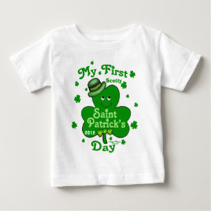 Camiseta Para Bebê Primeira Rua do Baby Boy, com nome personalizado.