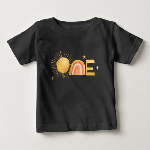 Camiseta Para Bebê Primeira Viagem Em Torno Do Sol   PRIMEIRO ANIVERS