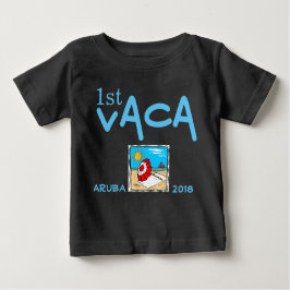 Camiseta Para Bebê primeiras férias personalizadas