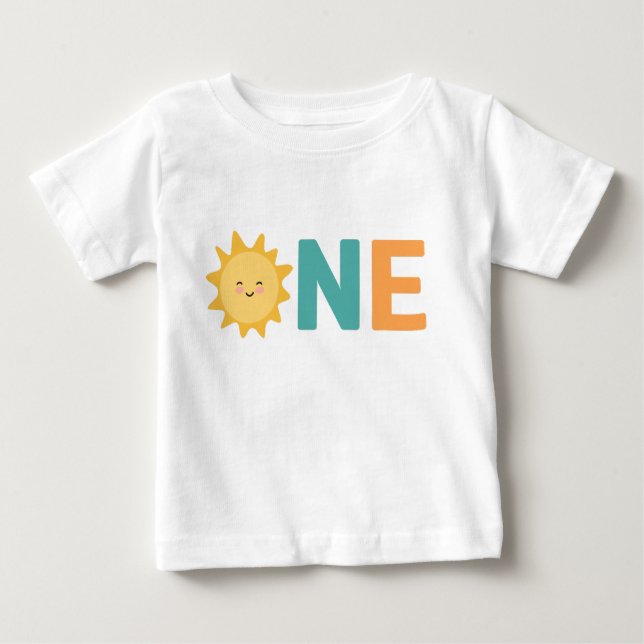 CAMISETA PARA BEBÊ PRIMEIRO ANIVERSÁRIO (Frente)