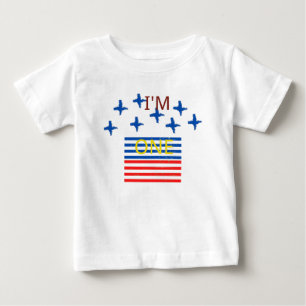 Camiseta Para Bebê Primeiro Aniversário