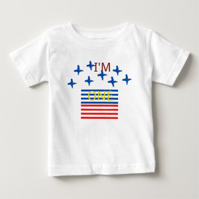 Camiseta Para Bebê  Primeiro Aniversário  (Frente)