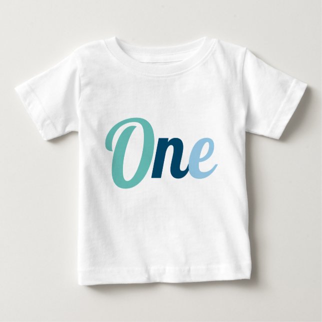 Camiseta Para Bebê Primeiro aniversário (Frente)