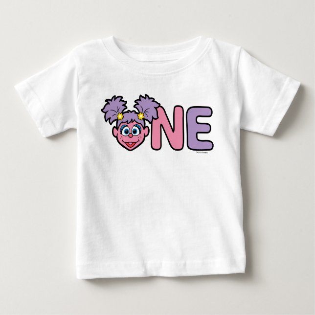 Camiseta Para Bebê Primeiro Aniversário da Abby Cadabby (Frente)