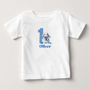 Camiseta Para Bebê Primeiro Aniversário das Berry Bunnies!