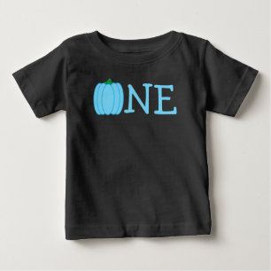 Camiseta Para Bebê Primeiro aniversario de abóbora