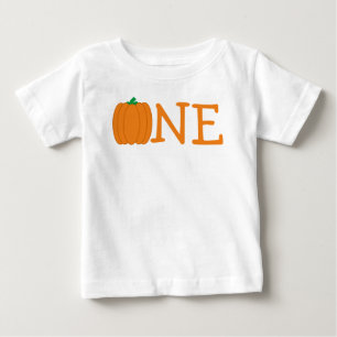 Camiseta Para Bebê Primeiro aniversario de abóbora