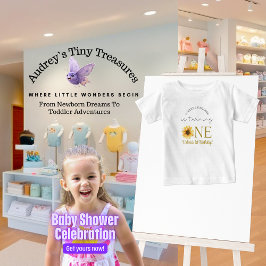 Camiseta Para Bebê Primeiro aniversario do bebê "Nosso Pequeno Girass