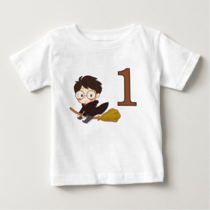 Camiseta Para Bebê Primeiro aniversario mágico Harry Potter