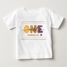 Camiseta Para Bebê Primeiro Aniversário Modern Wild One