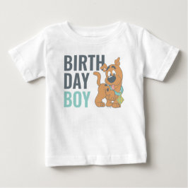 Camiseta Para Bebê Primeiro aniversario Scooby-Doo