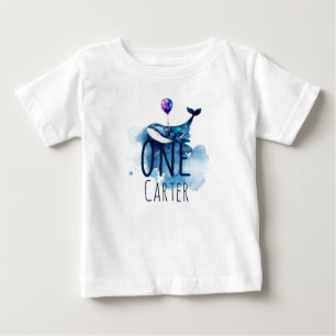 Camiseta Para Bebê Primeiro Aniversário Sob Nome Personalizado Do Ma