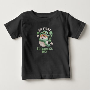 Camiseta Para Bebê Primeiro bebê irlandês do Dia de São Patrício