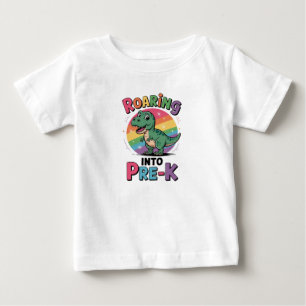 Camiseta Para Bebê Primeiro Dia de Pré-Escola de Volta às Aulas