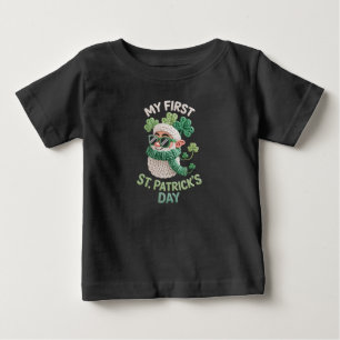 Camiseta Para Bebê Primeiro Dia de São Patrício, Bebê Irlandês