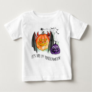 Camiseta Para Bebê Primeiro Halloween