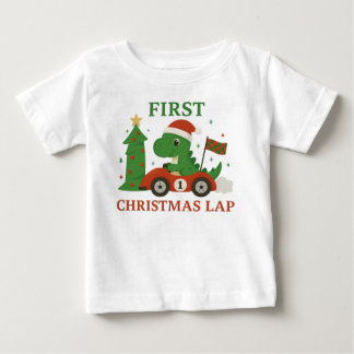 Camiseta Para Bebê Primeiro Tee de Natal, Camiseta Bebê e Toddler, To