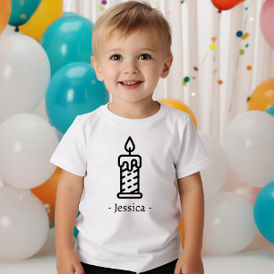 Camiseta Para Bebê Primeiro traje de aniversário de 1 ano personaliza