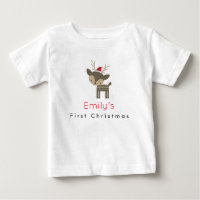 Primeiro Veado De Natal Personalizado Em Um Chapéu