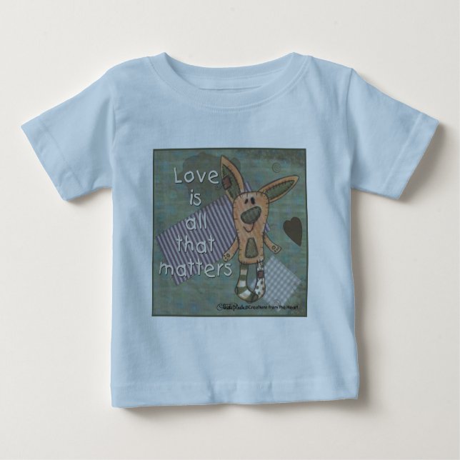 Camiseta Para Bebê Primitive Bunny (Frente)