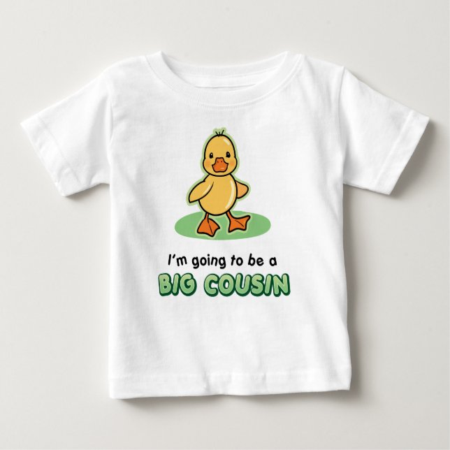 Camiseta Para Bebê Primo grande a ser - pato (Frente)