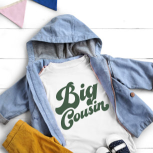 Camiseta Para Bebê Primo Grande Bonito   Família Green Matching
