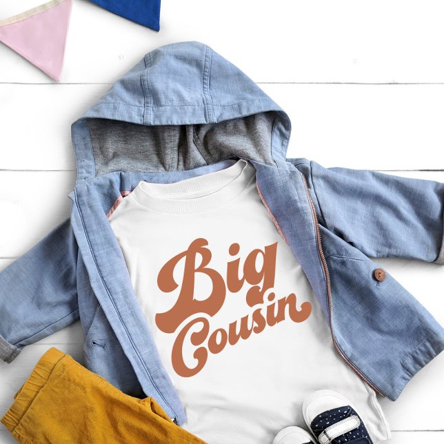 Camiseta Para Bebê Primo Grande Bonito | Família Marrom correspondent (Criador carregado)