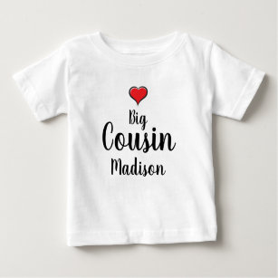 Camiseta Para Bebê Primo Grande Personalizado
