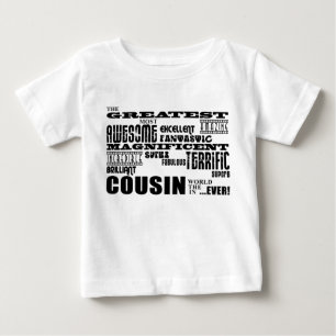 Camiseta Para Bebê Primos à moda modernos & do divertimento: O grand