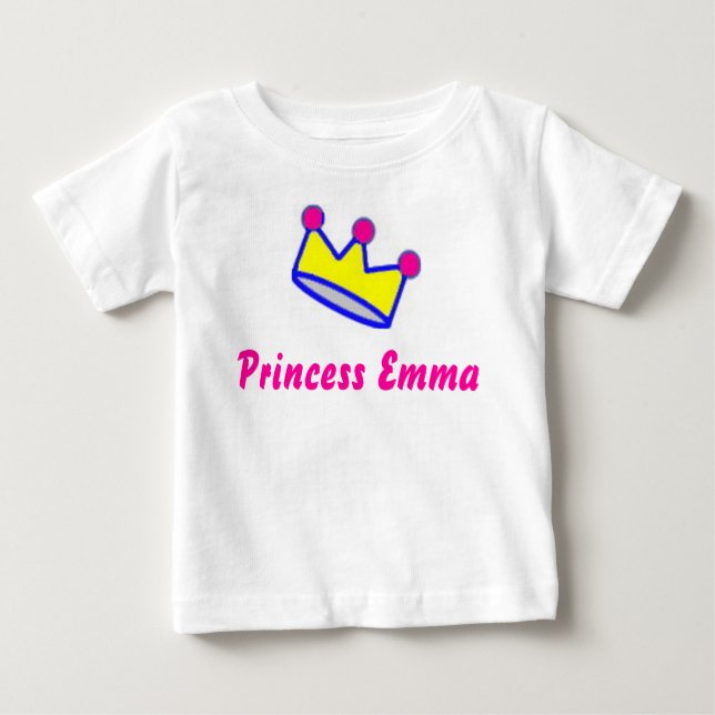 Camiseta Para Bebê Princesa (Frente)