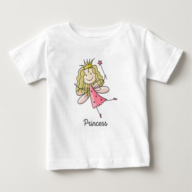 Camiseta Para Bebê Princesa (Frente)