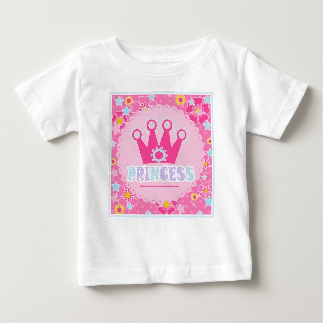 Camiseta Para Bebê Princesa. (Frente)