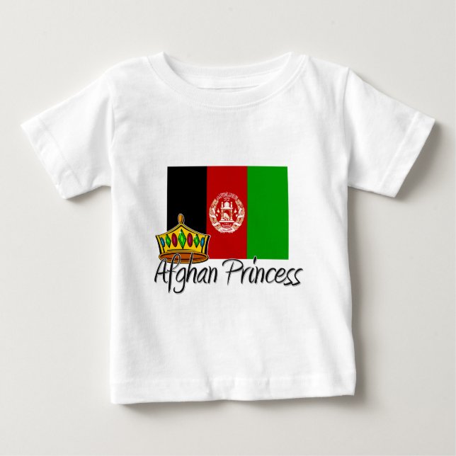 Camiseta Para Bebê Princesa Afegã (Frente)